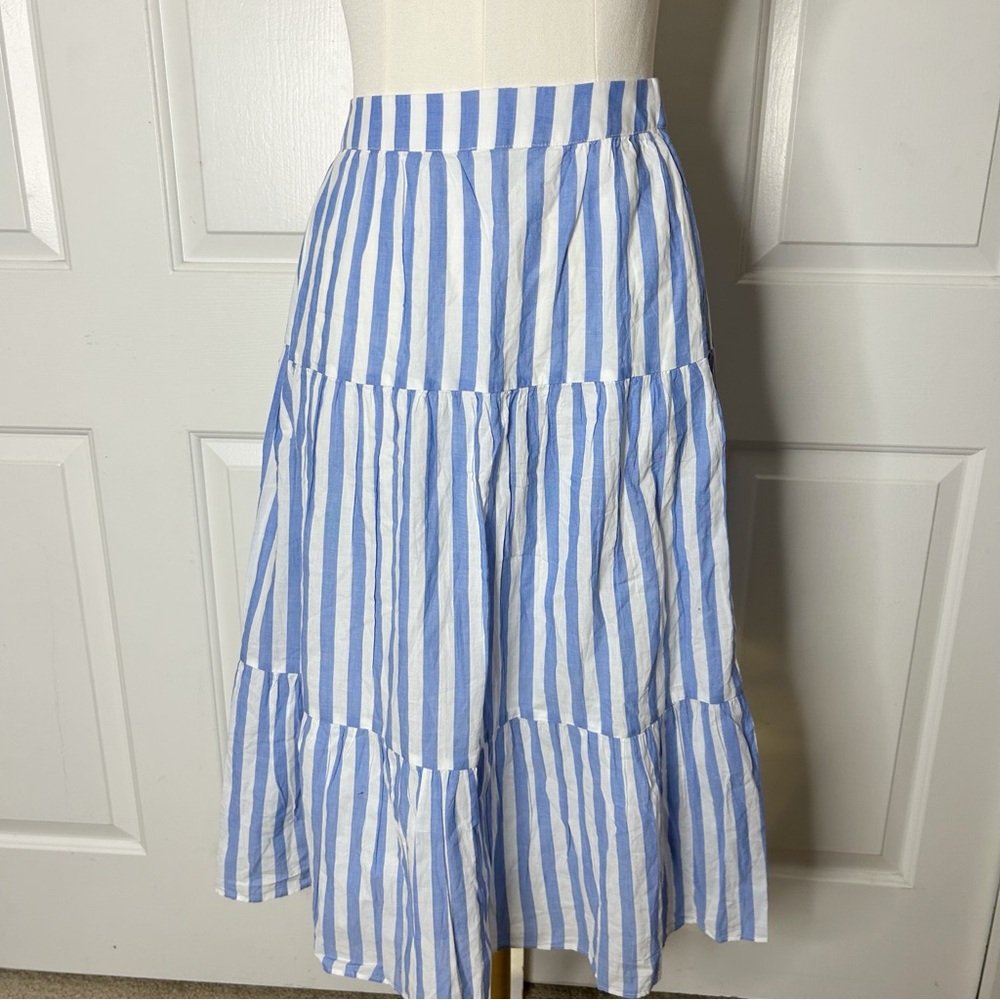 NWT J.Crew Tiered midi skirt (Size small) - Picture 3 of 8